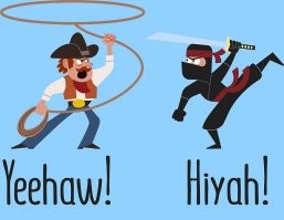 Самурай и ковбой не поделили дорогу