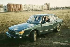 Сааб (вроде), крутая для своего времени тачила была.