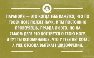 Когда у тебя паранойя: наглядные примеры психоза, в которых вы узнаете себя