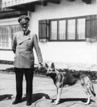 Алоизыч и его овчарка Блонди.