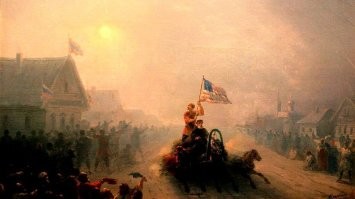 Картина 1893 года айвазовского  Гуманитарная помощь из США Российской империи. Голод 1840 года описан в рассказе «Юдоль» Николая Семёновича Лескова.
В 1842 году правительством РИ было констатировано, что неурожаи повторяются через каждые 6 7 лет, продолжаясь по два года подряд. Во второй половине XIX столетия особо свирепствовал голод, порождённый неурожаями 1873, 1880 и 1883 годов.
За голод  спасибо царю и помещикам.