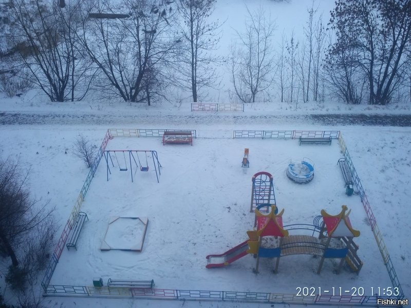 По причине безвылазного сидения дома могу только кусочек нашего двора показать. Что-то ничего хорошего в местных группах не увидела.