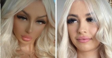 тот случай когда без фотошопа она красивее в 1000 раз)))