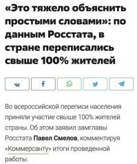 И это при том, что, к примеру, ни я, ни все мои знакомые в переписи не участвовали. Подозреваю, что мы не единственные.

На перепись, кстати, по кодам пускают или там корона не работает?