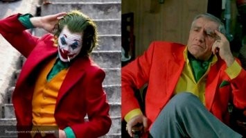 Не думаю. Это просто цвета светофора. Штаны не совпадают, платочка нет, расцветка головы. Рукава рубашки разные. Полагаю просто совпадение.
Причем для большего сходства картинки прогнали через фотошоп и немного подогнали цветовую гамму.