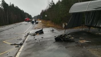 Авария дня. Жуткое ДТП с возгоранием в Тверской области