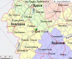 не поверите, но ниже по течению реки Оскол )