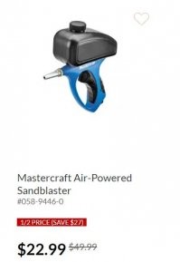 У меня вот такой.  Дверь не ошелушить, но что-то поменьше - без проблем.