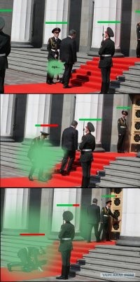 Падение гвардейца по порошенковски.