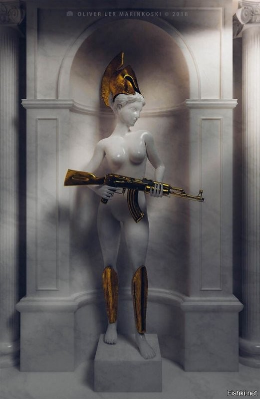 Cлавянская богиня грозы и небесной влаги вообще в греческом шлеме времён Спарты.