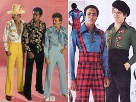 Пффф. А фотографий с западных выставок моды не нашлось для сравнения? Ничуть не менее нелепые одеяния, как и сейчас собственно.