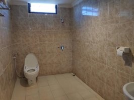 Там биде, а возле раковины бумажные полотенца а не бумага.