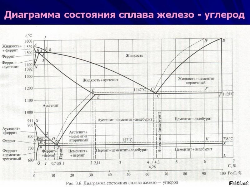 только  диаграмма состояния сплава железо-углерод