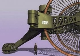 Осталось еще написать пост и об этом чудо-танке, тоже ну очень время опередил. А потом о немецком Маусе. Или задача - оправдать лишь все, сделанное в СССР/России?
Кстати, на Фишках уже был пост о подобных вундервафлях (только там все своими именами назвали):