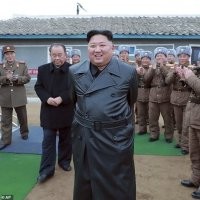 Почти уверен, что на Первом Фото двойник Кима - выглядит и старше, и стройнее, чем "оригинал":