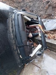 Авария дня. В Самаре машину разорвало пополам