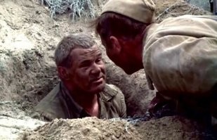 Во время съёмок фильма «Они сражались за Родину» в 1974 году внезапно умер Василий Шукшин. Уже на следующий день после гибели Василия Макаровича, Бондарчук дал команду всем своим ассистентам срочно искать внешне похожего артиста. Было отснято более 90% сцен с персонажем Шукшина, поэтому о замене актёра речи вообще не было. Предстояло еще снять несколько эпизодов. Актёр Юрий Соловьев подошёл по всем параметрам – рост, телосложение и даже овал лица с выступающими скулами и бровями, что было важно при съемках сзади или под углом со спины. Пришлось изменить все сцены с крупными планами солдата Лопахина, а некоторые эпизоды вообще убрать. Другие сцены, где нельзя было без этого обойтись, снимали в полумраке с правильной постановкой света, чтобы скрыть черты лица персонажа. Многие сцены диалогов построили так, что Лопахин разговаривает с собеседниками, повернувшись к ним спиной или сбоку. В целом Бондарчуку удалось снять почти все сцены, которые он задумывал. Озвучкой персонажа занимался мастер дубляжа Игорь Ефимов, который мастерски передал не только голос Василия Макаровича, но и его интонации. Зрители даже в мелочах нигде подмены не заметили. В титрах фильма был указан только Василий Шукшин. Юрия Соловьева это абсолютно не смущало, он очень гордился этой необычной киноработой.