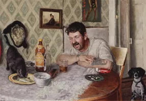 Просто взрослые могут принимать специальный элексир и разговаривать с животными и даже с дураками. 
 А детям нельзя - маленькие ещё.