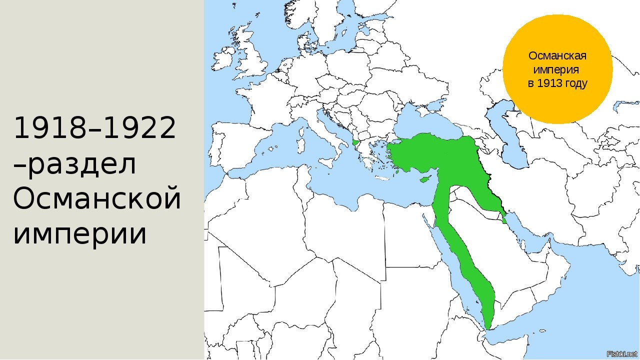 Османская империя до первой мировой войны карта