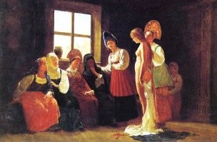 Считаю, что без картины Мясоедова "Смотрины невесты" тема не раскрыта.