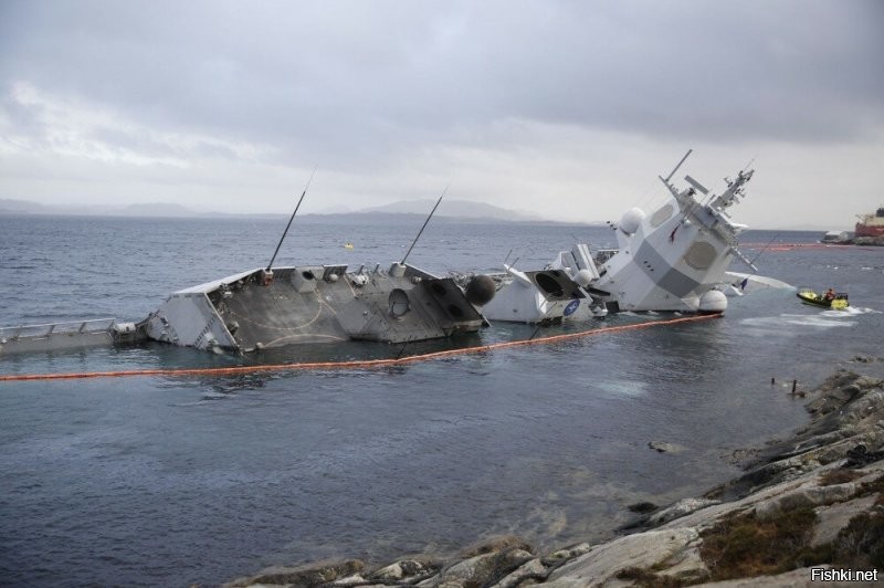 Замаскированный корабль Норвежского ВМФ