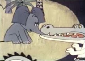 А что кушает крокодил за обедом?