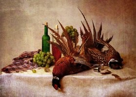 Вот дичь ...  , а вот и монах ... , а вот и  поле ...
... а к заголовкам надо относится более внимательно !