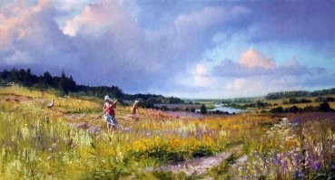 Вот дичь ...  , а вот и монах ... , а вот и  поле ...
... а к заголовкам надо относится более внимательно !