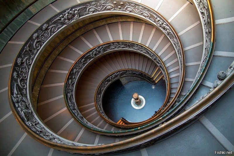Лестница в музее Ватикана