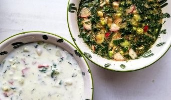 №2. Окрошка (с кефиром или квасом)