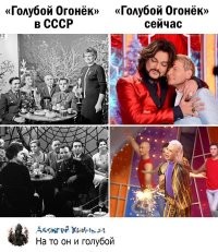 Какой цвет опошлили!Почему <span style='color:gray'>[мат]</span> назвали голубыми,я не понимаю! Им подходит коричневый цвет! Вот два коричневых пошли! Реалии сегодняшнего дня ,передача "Коричневый огонёк(или фонтан)"!