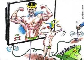 В Нидерландах зеленского-лоха высмеяли карикатурой, показав его в образе "шута"