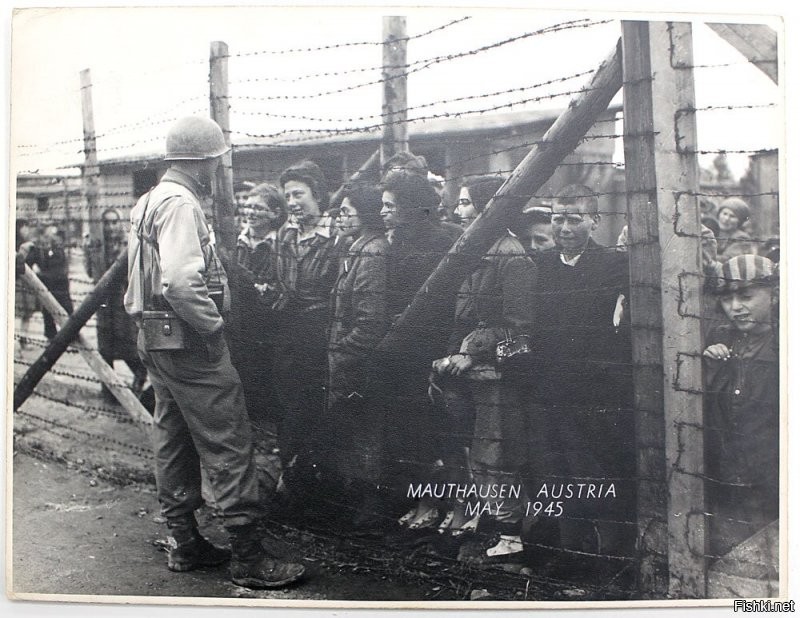 Непонятно только что вопрос о геноциде народов СССР поднимается только сейчас... Кстати, на снимке солдат США разговаривает с освобожденными заключенными концлагеря Маутхаузен в мае 1945 г., но почему-то через колючую проволоку.