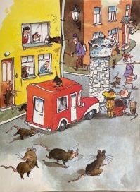 ... после того, как кошки застряли на необитаемом острове - крысы стали в городе полноправными хозяевами (С) книжка Муфта-Полботинка