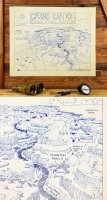 Карта Гранд-Каньона, выполненная от руки чернилами


Это не карта, а пейзаж. Карты отличаются от прочих изображений метрическими свойствами. Т. е. по карте можно что-то измерить: расстояние, угол, площадь, координаты и пр.