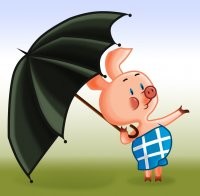 Камера видеонаблюдения сняла прямое попадание молнии в зонтик