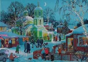 Я думаю, что эти фотографии заряжают новогодним настроением скорее народ на Западе 
У нас как-то так