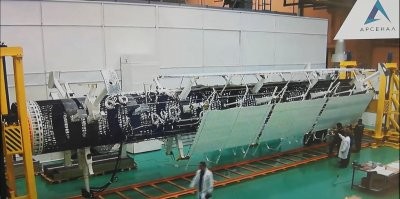 букс уже разработан и делалась натурная модель раскладных ферм охладителя, сейчас уже поменяли форму на более компактную для запуска