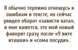 А где тут ошибка?
Ну позавидовал кат(палач) кому-то.
Если кто-то не знает значения слов-это его проблемы...