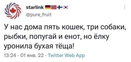 Про рыбок и елку. У кого-то были прецеденты?