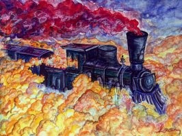 Этот поезд в огне... ©