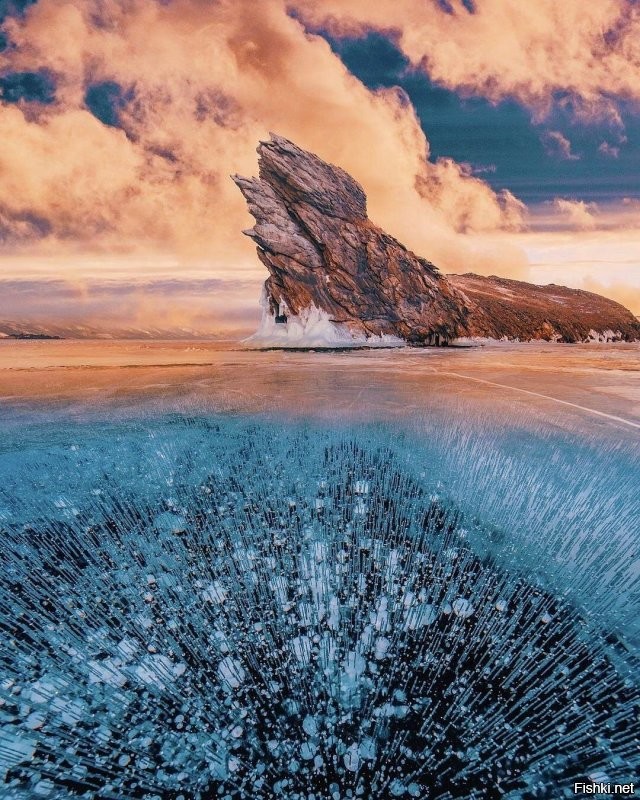 И лёд с пузыриками..