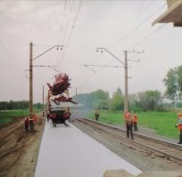 Начало карьеры) Конец 90-х, начало 00-х. Только на железку усроился. Монтер пути 2-го ученического разряда. Так и втянулся и выучился. Славное время было.