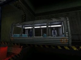 Вагончик с возможностью переключения с верхнего рельса на нижний))