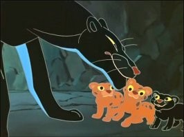 Это даже в советском мультфильме "Маугли" нарисовано.