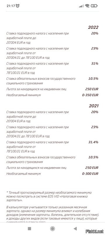 На примере из 2к евро, на руках останется 1471.  И это не считая коммунальных платежей и НДСов в магазинах. Налогов на имущество и всякой дребедени