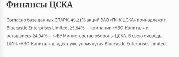 искренне считал что это спортивный клуб армии, нашей, российской. полез в инет - пишут что 25 % таки МО владеет,