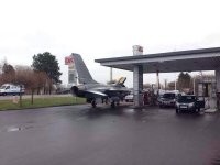 Чем он там заправится хочет? Бензин и ДТ самолёты не идут..