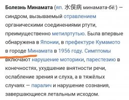 Ну опечатка вылезла. И город называется, тогда уж Минамата