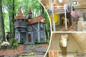 Домики юных браконьеров? Бошки единорогов висят, поэтому они и вымерли.